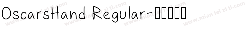 OscarsHand Regular字体转换